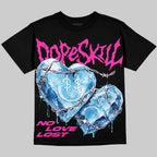 Triple Pink Dunk DopeSkill Oversize Print T-Shirt No Love Lost Graphic