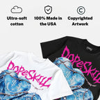 Triple Pink Dunk DopeSkill Oversize Print T-Shirt No Love Lost Graphic