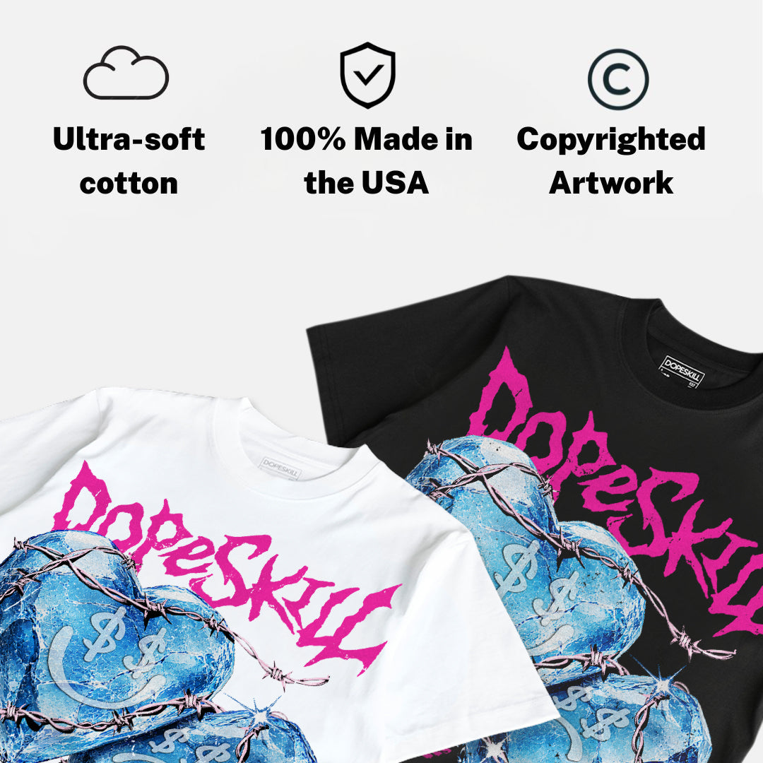 Triple Pink Dunk DopeSkill Oversize Print T-Shirt No Love Lost Graphic