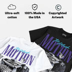 Aqua 8s DopeSkill T-Shirt Too Much Motion Graphic