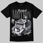 Black Cat 4s DopeSkill T-Shirt Too Much Motion Graphic