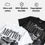 Black Cat 4s DopeSkill T-Shirt Too Much Motion Graphic