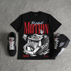 Black Metallic Reimagined 5s DopeSkill T-Shirt Too Much Motion Graphic