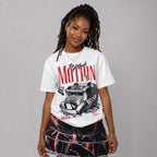 Fire Red “Black Tongue” 5s DopeSkill T-Shirt Too Much Motion Graphic