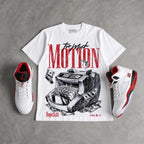 Fire Red “Black Tongue” 5s DopeSkill T-Shirt Too Much Motion Graphic