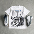 Flint Grey 9s DopeSkill T-Shirt Too Much Motion Graphic