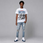 French Blue 12s DopeSkill T-Shirt Too Much Motion Graphic