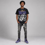 Lakers 4s DopeSkill T-Shirt Too Much Motion Graphic