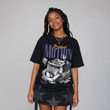 Lakers 4s DopeSkill T-Shirt Too Much Motion Graphic
