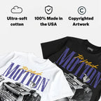 Lakers 4s DopeSkill T-Shirt Too Much Motion Graphic