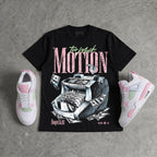 Medium Soft Pink 4s DopeSkill T-Shirt Too Much Motion Graphic
