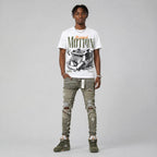 Olive 5s DopeSkill T-Shirt Too Much Motion Graphic