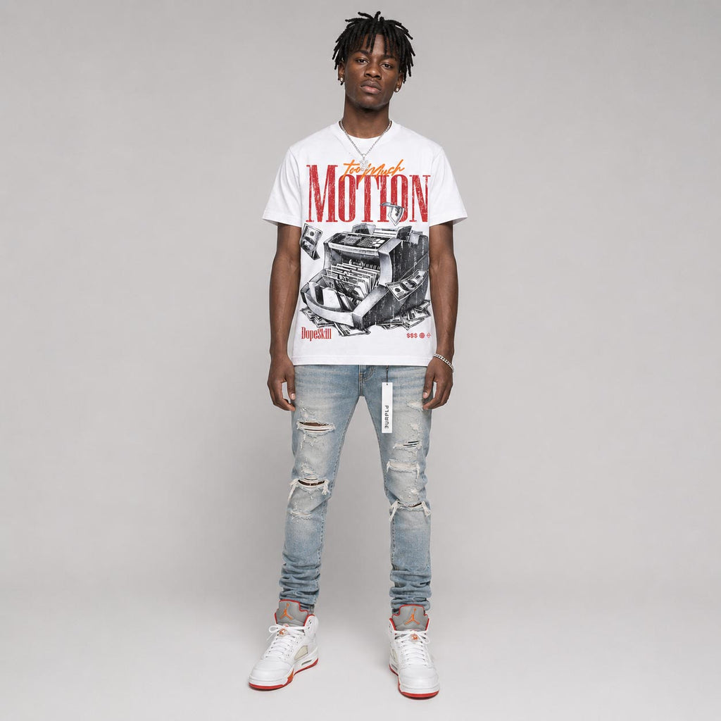 Sunset 5s DopeSkill T-Shirt Too Much Motion Graphic