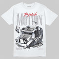 White Cement 4s DopeSkill T-Shirt Too Much Motion Graphic