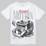 White Cement 4s DopeSkill T-Shirt Too Much Motion Graphic