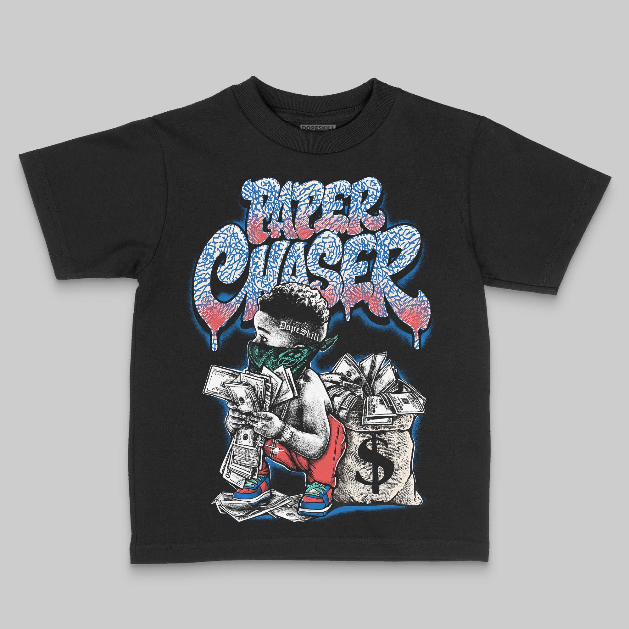 Chalk 3s DopeSkill Toddler Kids T-shirt Paper Chaser Boy Graphic