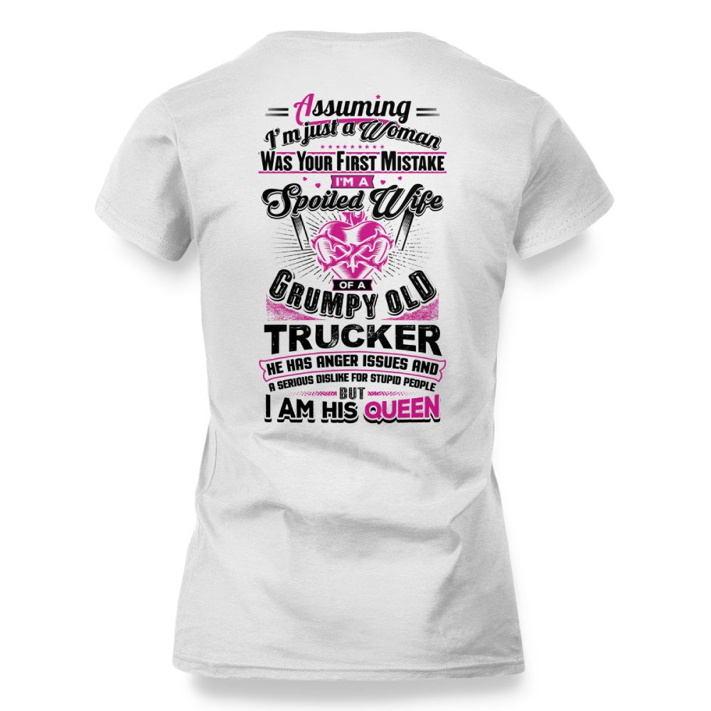I'm a Grumpy Old Trucker's Queen Funny Trucker