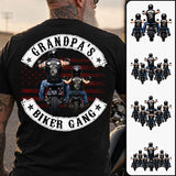 Grandpa’s Biker Gang Shirt - Personalized Gift For Dad, Grandpa