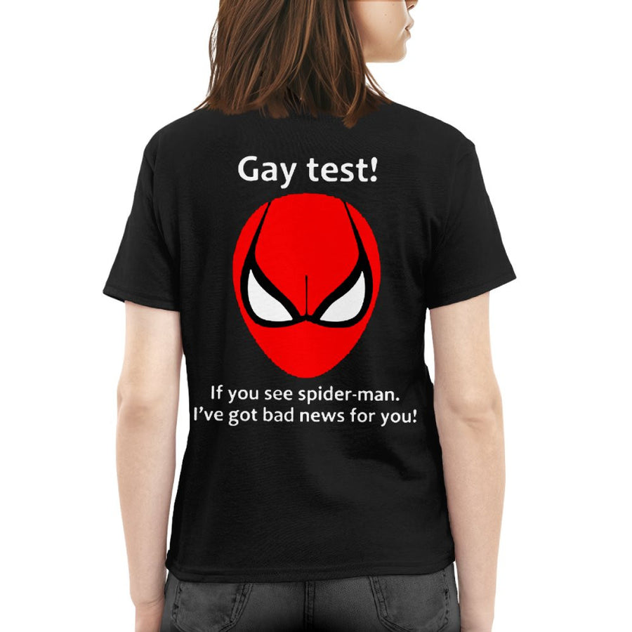 Gay test! If you see spider-man, I've got bad news for you! 3
