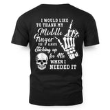 I Would Like To Thank My Middle Finger Skeleton Halloween