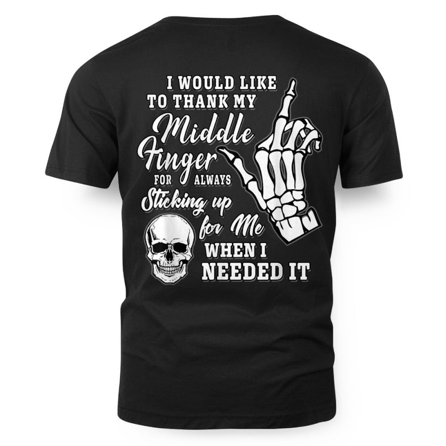 I Would Like To Thank My Middle Finger Skeleton Halloween