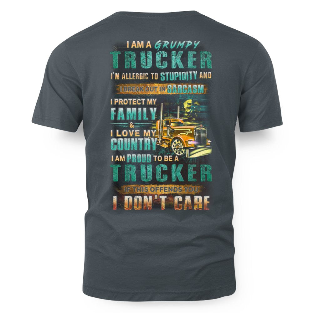 Grumpy Trucker Shirt – Funny Sarcastic Truck Driver Gift 5