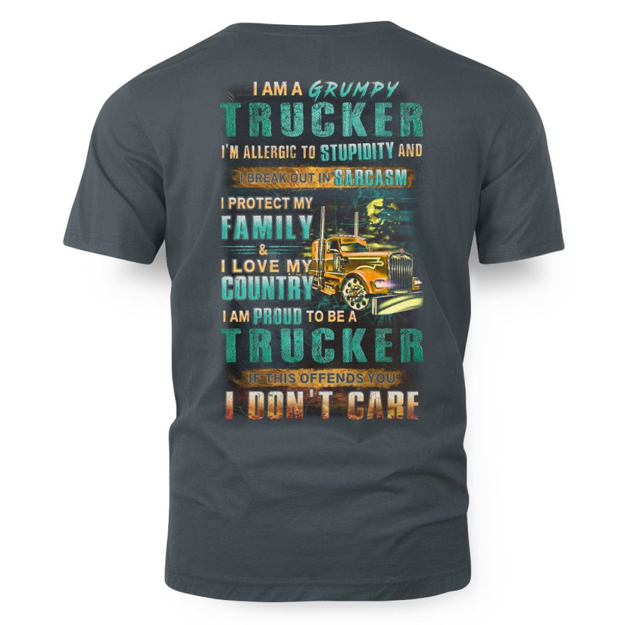 Grumpy Trucker Shirt – Funny Sarcastic Truck Driver Gift 5