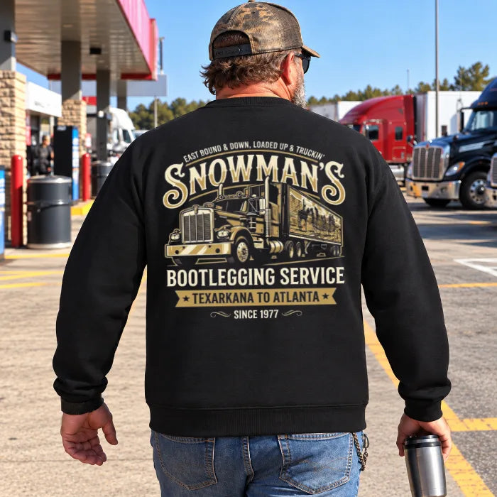Snowmans Bootlegging Service, Smokey And The Bandit Back Print, Vintage Trucker, Gift for Trucker Dad