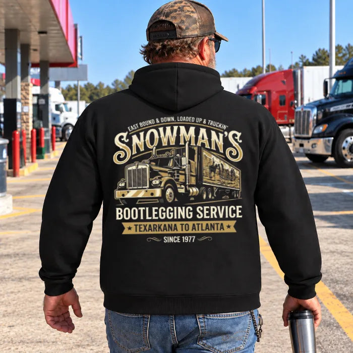 Snowmans Bootlegging Service, Smokey And The Bandit Back Print, Vintage Trucker, Gift for Trucker Dad