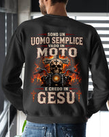 UOMO SEMPLICE, BIKER E CREDENTE – DIO È LA MIA GUIDA – MAGLIETTA DA UOMO - LUNA00 (SKU2608-394) 3