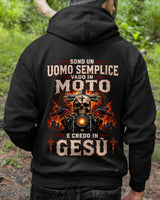 UOMO SEMPLICE, BIKER E CREDENTE – DIO È LA MIA GUIDA – MAGLIETTA DA UOMO - LUNA00 (SKU2608-394) 4