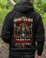 I AM A GRUMPY OLD MAN TOO OLD TO FIGHT, BIKER - SHIRT FOR MEN - LUNAOO (SKU2608-53) 4