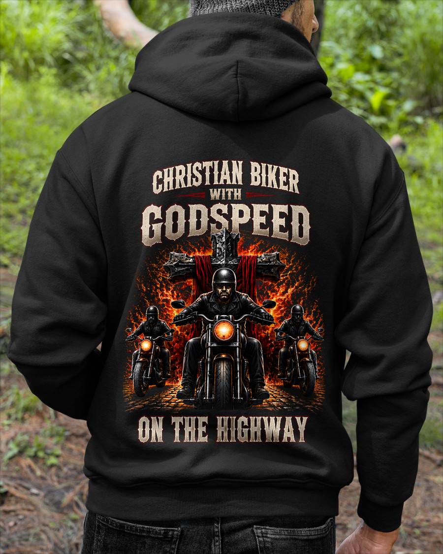 CHRISTIAN BIKER WITH GODSPEED ON THE HIGHWAY - SHIRT FOR MEN - LUNA00 (SKU2608-498) 4
