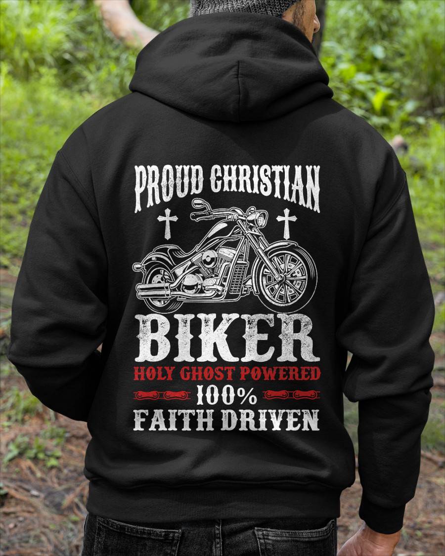 Motorcycle Proud Christian Biker Faith Driven - SHIRT FOR MEN - LUNA00 (SKU2607-DY-09) 4
