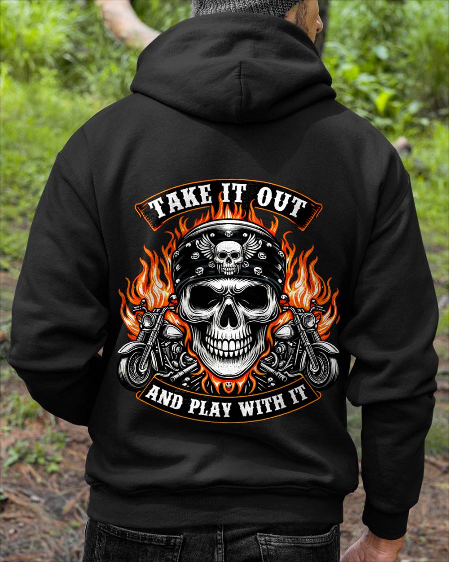 Funny Take, Play with it Skeleton Biker Motorcycle - SHIRT FOR MEN - LUNA00 (SKU2607-DY-07) 4