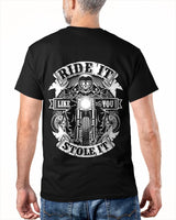Biker Ride Like You Stole Skull Motorcycle - SHIRT FOR MEN - LUNA00 (SKU2607-DY-01) 5