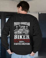 Motorcycle Proud Christian Biker Faith Driven - SHIRT FOR MEN - LUNA00 (SKU2607-DY-09) 2