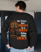 NOT PERFECT JUST FORGIVEN BIKER UNDER GRACE - SHIRT FOR MEN - LUNA00 (SKU2608-215) 2