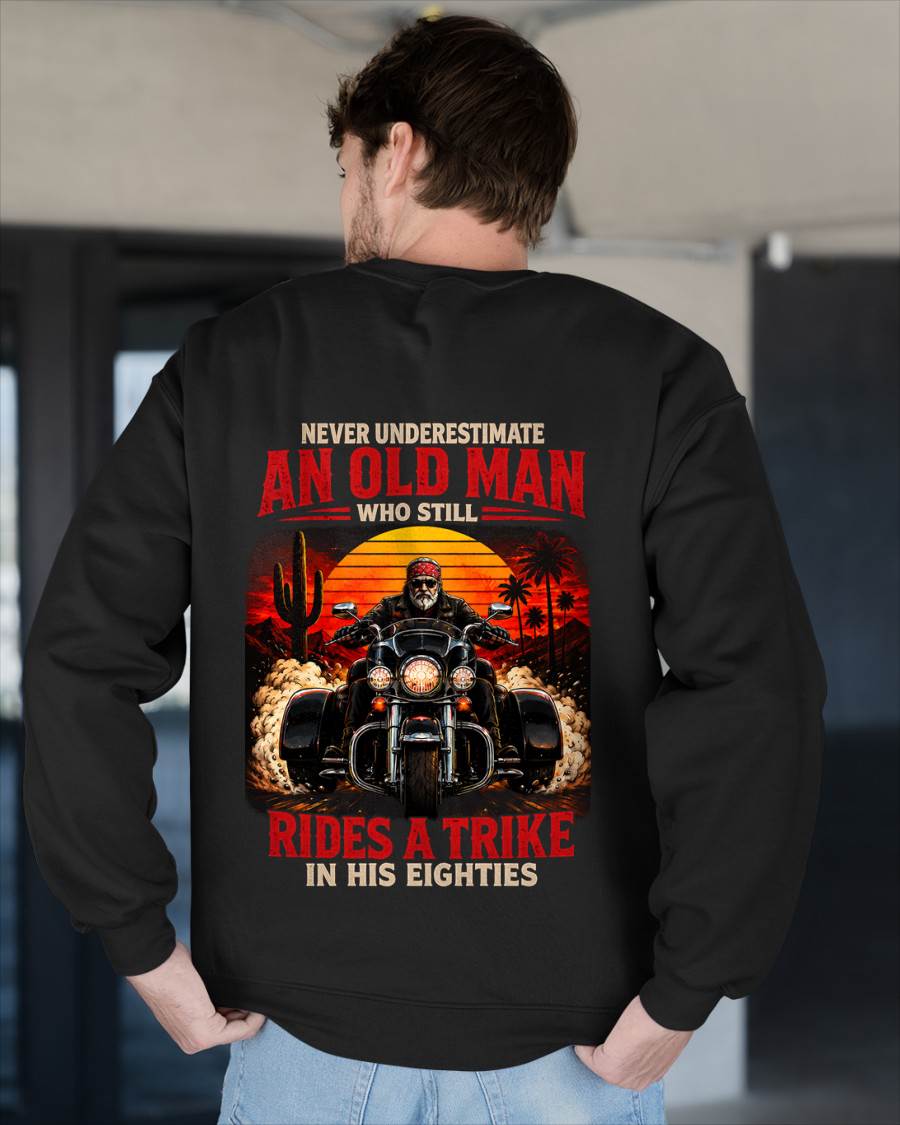 NEVER UNDERESTIMATE AN OLD MAN BIKER - SHIRT FOR MEN - LUNA00 (SKU2608-37) 2