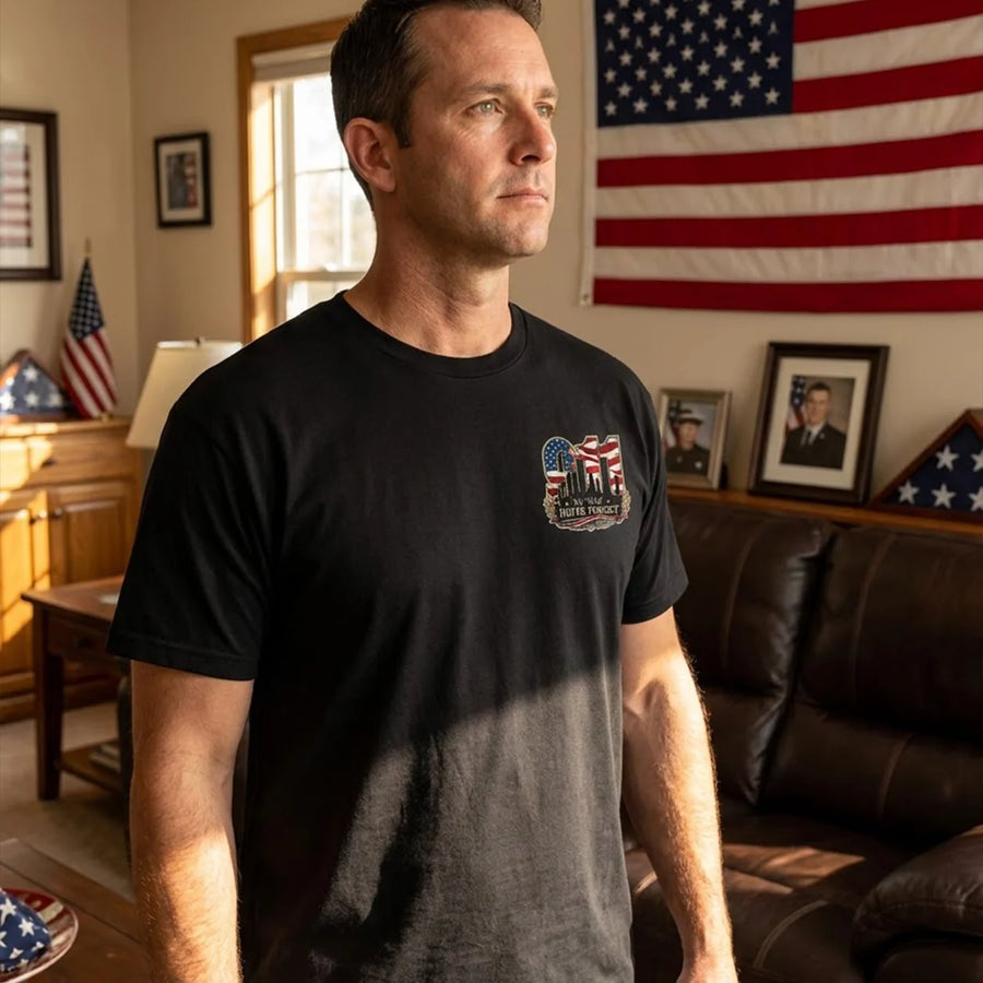 9/11 25th Anniversary Tee - We Will Never Forget 9.11.2001