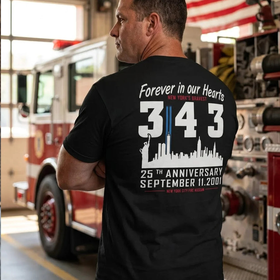 New York Firefighter Memorial 343 T-Shirt