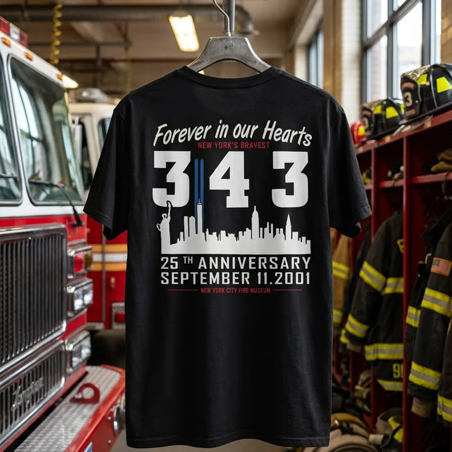 New York Firefighter Memorial 343 T-Shirt