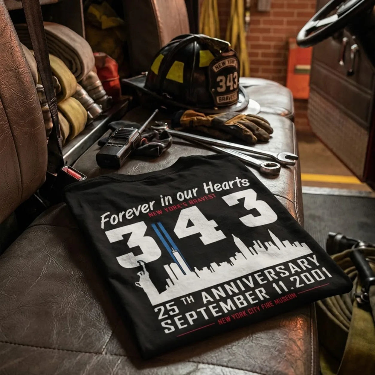 New York Firefighter Memorial 343 T-Shirt