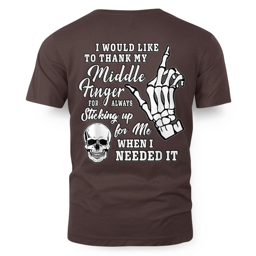 I Would Like To Thank My Middle Finger Skeleton Halloween 2