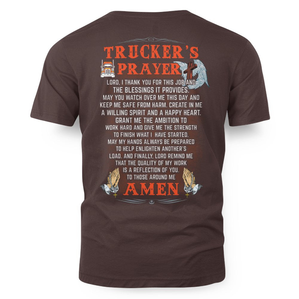 Trucker’s Prayer T-Shirt – Faith, Strength & Road Warrior Pride 3