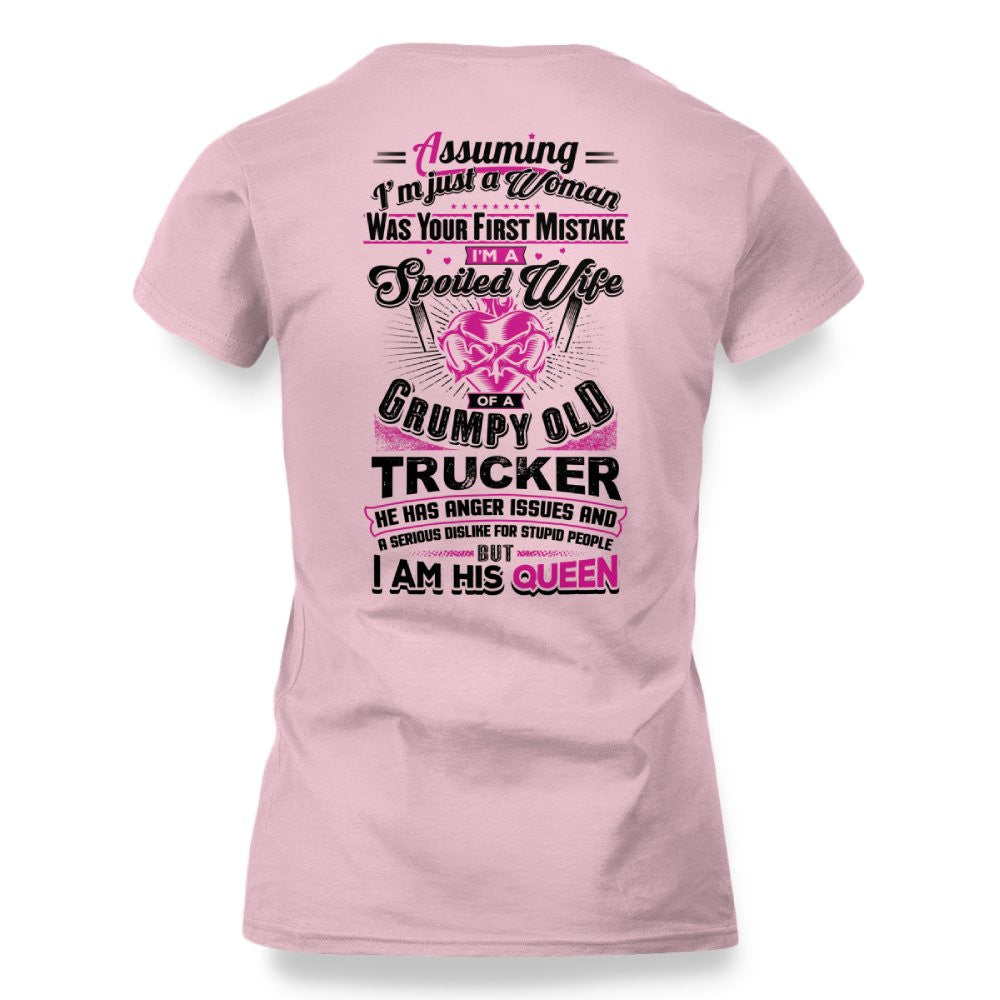 I'm a Grumpy Old Trucker's Queen Funny Trucker 7