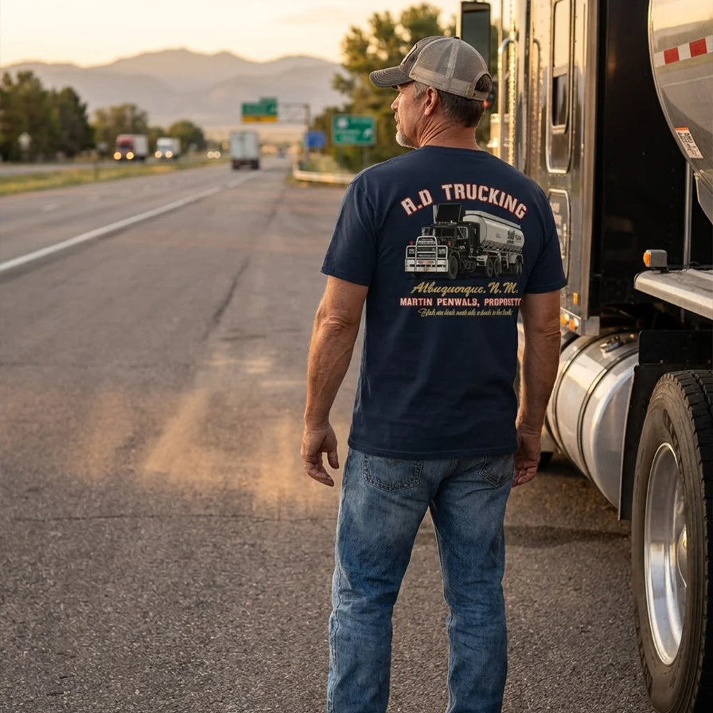 R.D Trucking Shirt, Convoy Movie Tee, Vintage Trucker Graphic T-Shirt #329 - Reel Belly 6