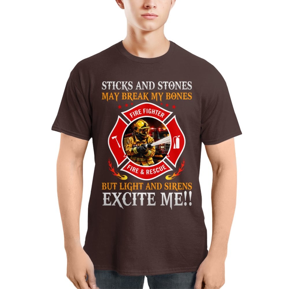 Lights & Sirens Excite Me Funny Firefighter 10