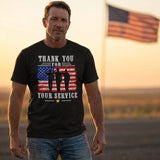 Thank You For Your Service T-Shirt | Patriotic Military Salute America 8