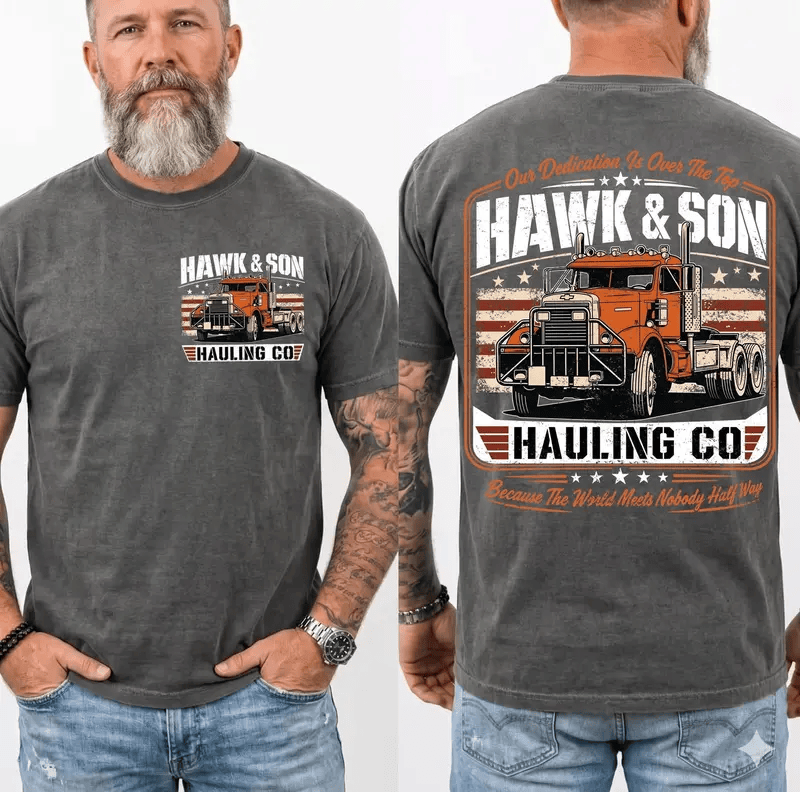 Over The Top Hawk and Son Trucker Shirt, Vintage Arm Wrestling Movie Pullover, Classic 80s Graphic Tee 2